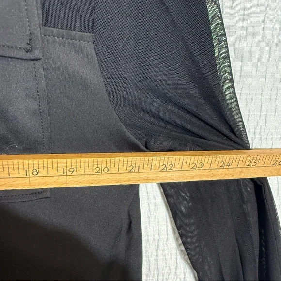 Anatomie‎ Black Sheer Button-Front Blouse Top Size Medium Travel Chic - Picture 9 of 11
